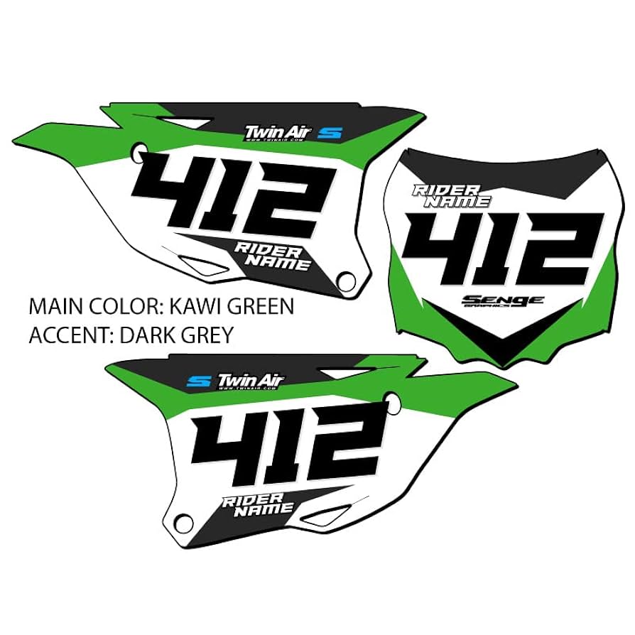 Amazon.com: 2022-2025 KX 112 SG63 Custom MX Number Plates